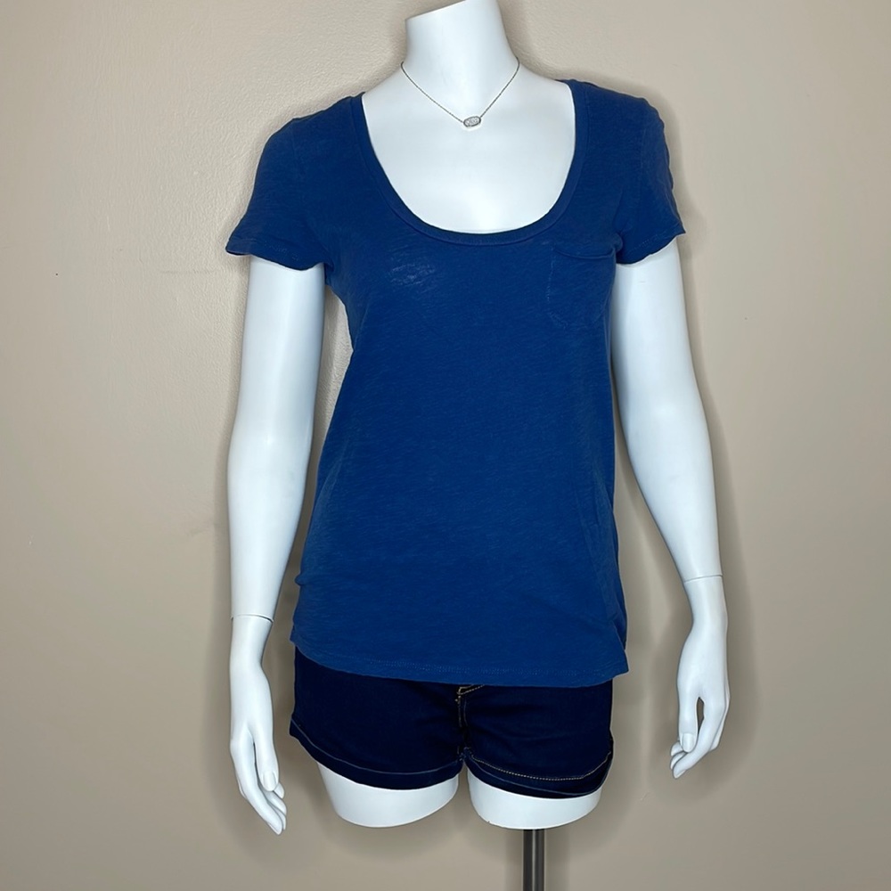 Check & Stripes Blue Short Sleeve Tee